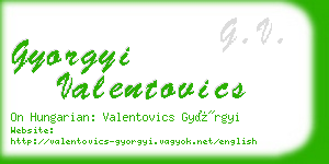 gyorgyi valentovics business card